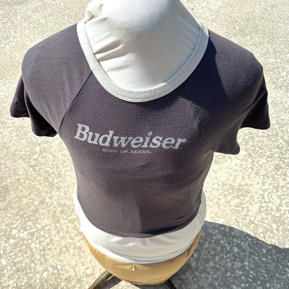 Budweiser Charcoal and White T-Shirt